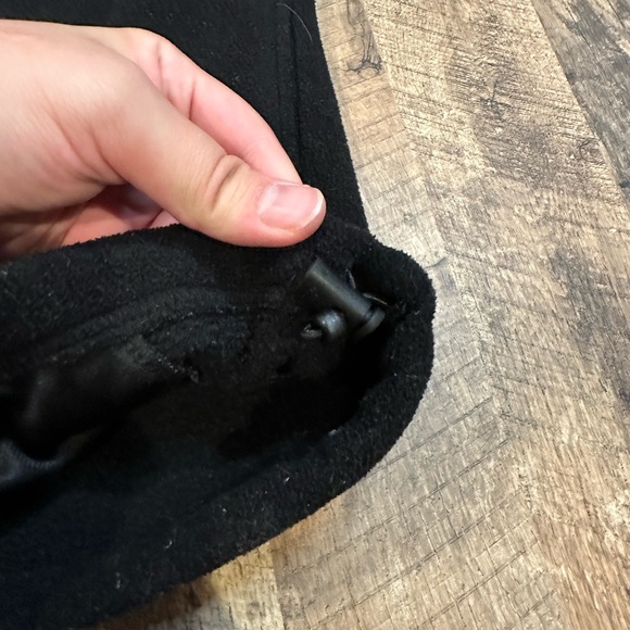 Vintage Y2K Old Navy Black Fleece Quarter Zip Fleece Top - Picture 5 of 6